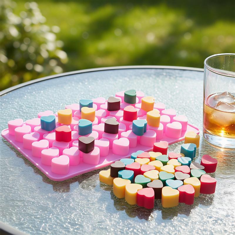 Soap Making Name - 55 Grids Heart Silicone Cake Mold