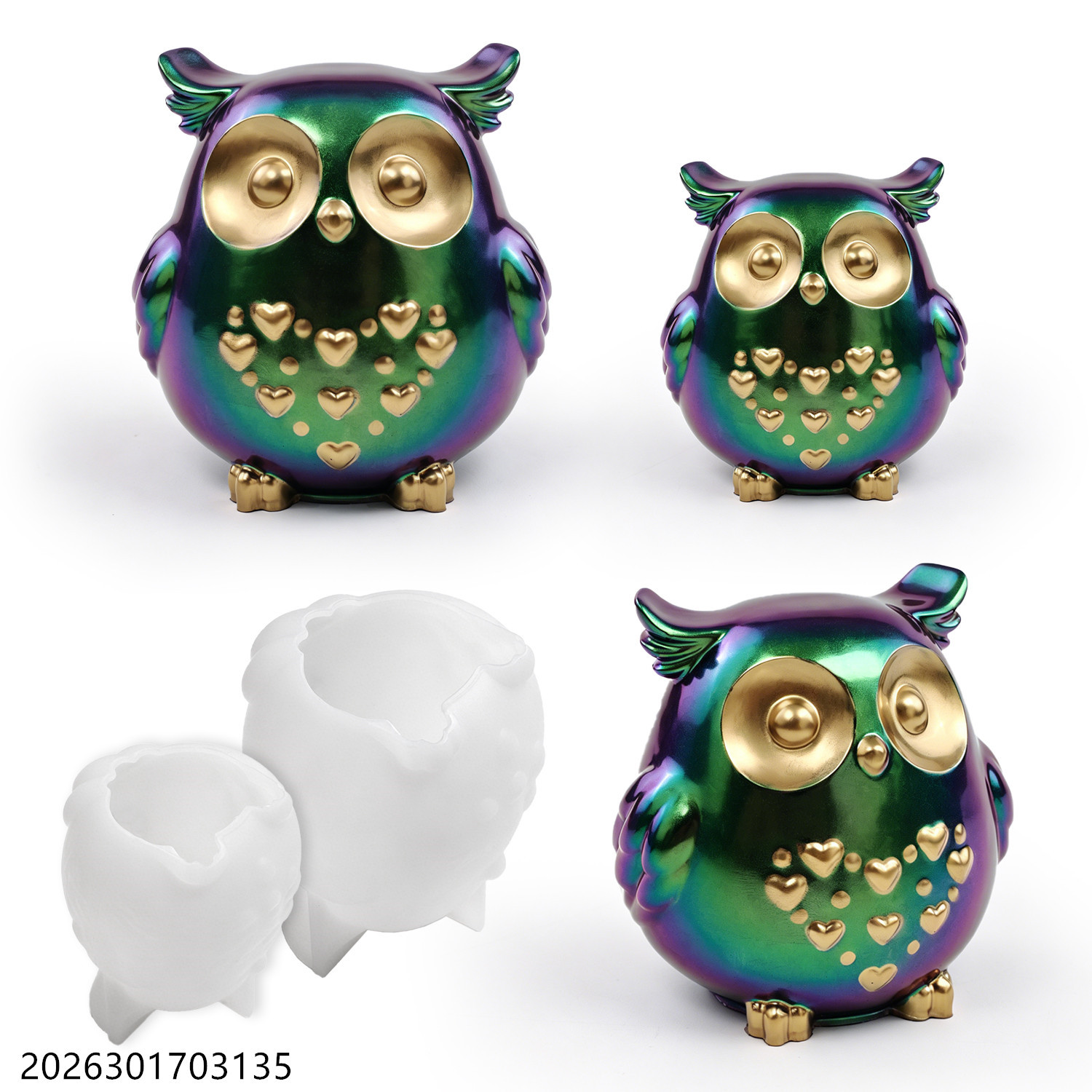 Soap Making Name - Owl Silicone Mold 3D Bird Shape