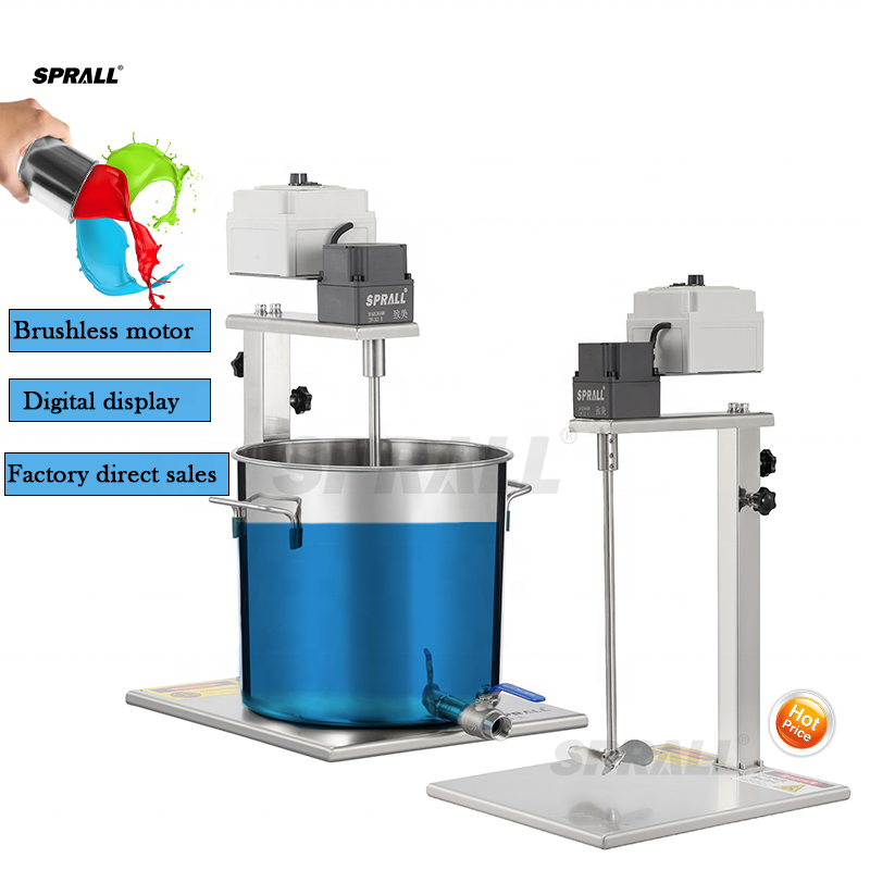 Making Soap And Detergent - SPRALL SP-MDD60-H400 Electric Motor Agitator Paint