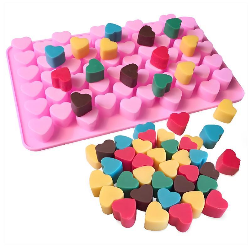 55 Grids Heart Silicone Cake M - Soap Making Name review and price