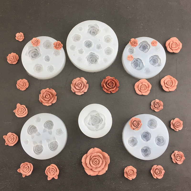 3D Rose Flower Shape Leaf Sili - Soap Making Name review and price