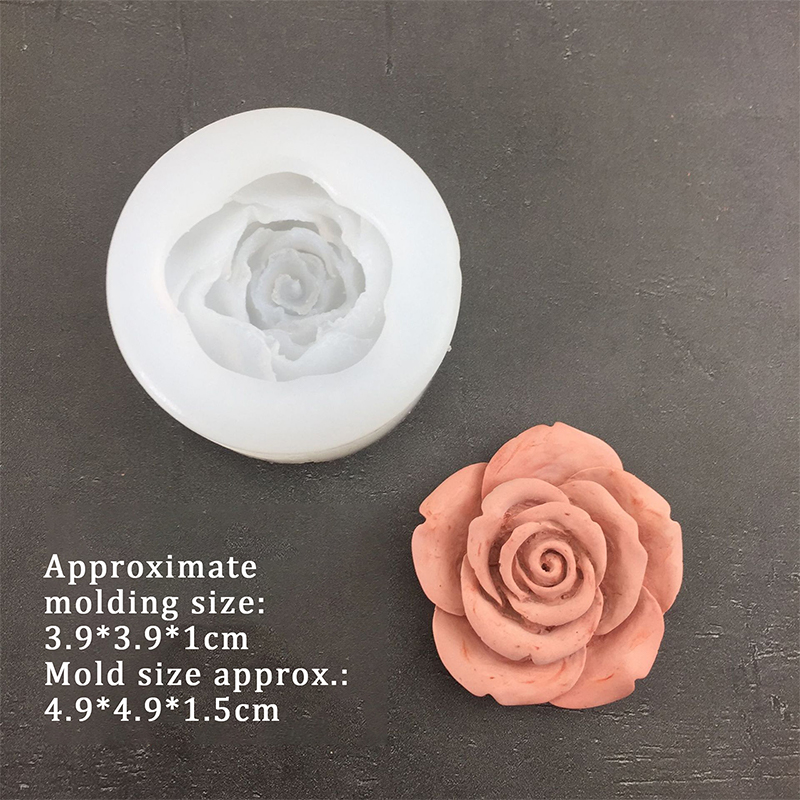 3D Rose Flower Shape Leaf Sili - Soap Making Name review and price