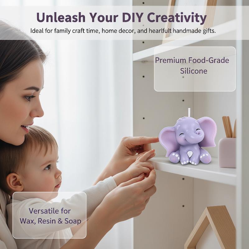 Cute 3D Elephant Silicone Cand - Soap Making Name review and price