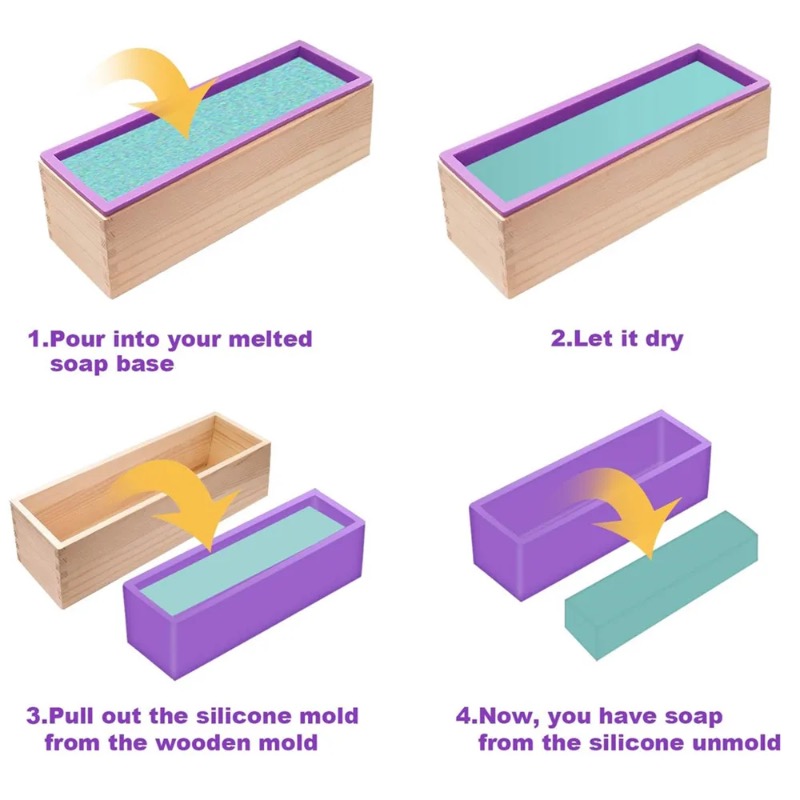 Flexible Silicone Soap Mold Re - Soap Making Book review and price
