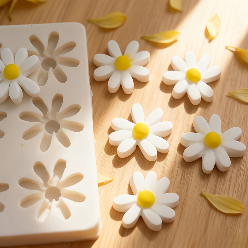 1pc 3D Daisy Sunflower Silicon - Soap Making Name review and price