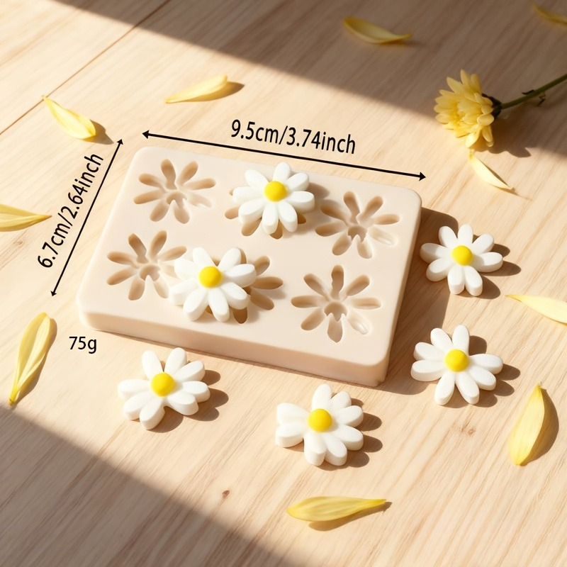 1pc 3D Daisy Sunflower Silicon - Soap Making Name review and price