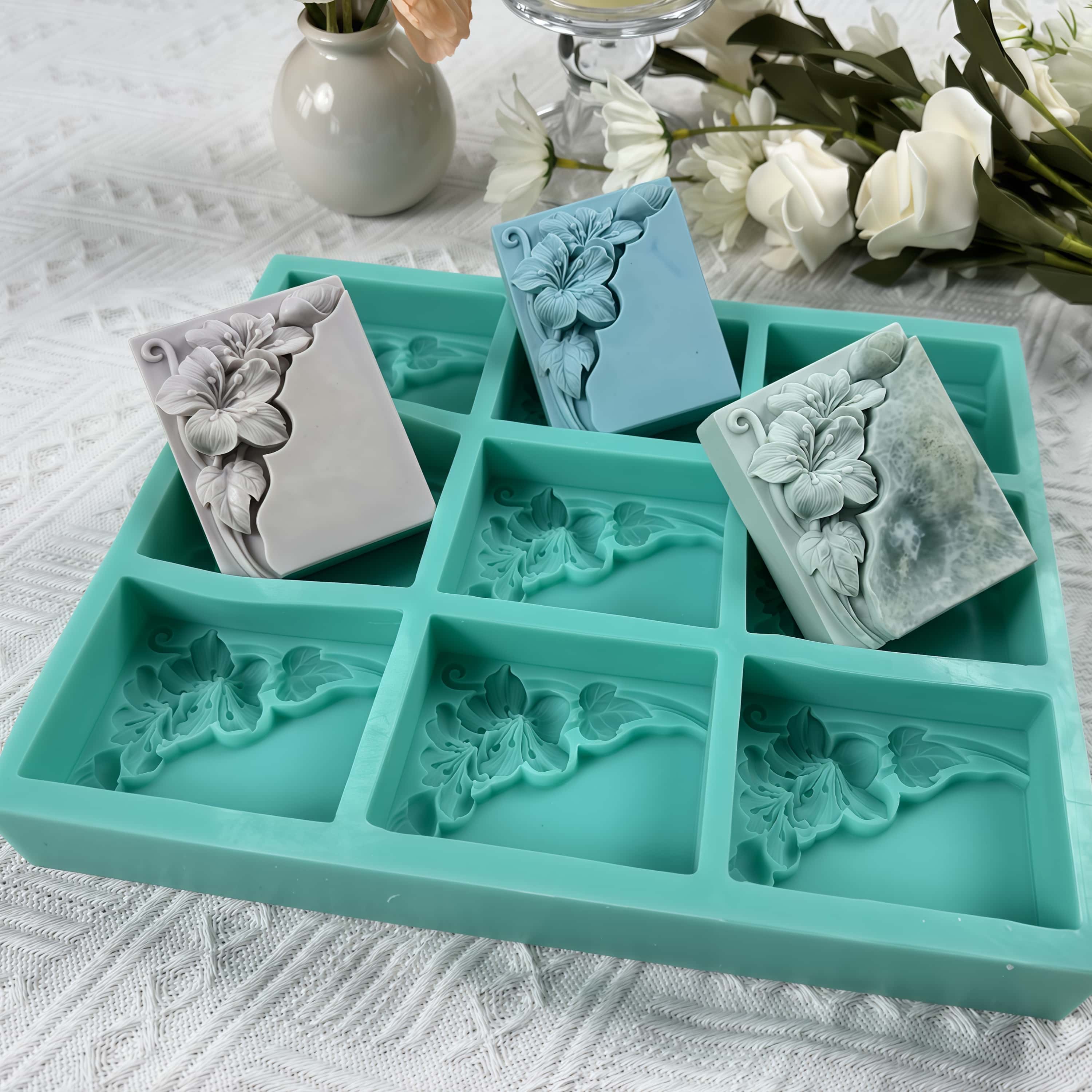 9 Cavities Tung Flower Soap Mo - Soap Making Book review and price