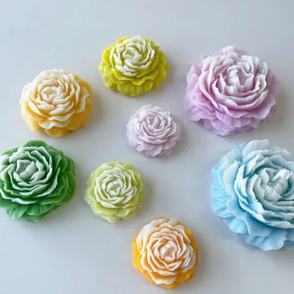 3D Peony Candle Silicone Mold  - Soap Making For Beginners review and price