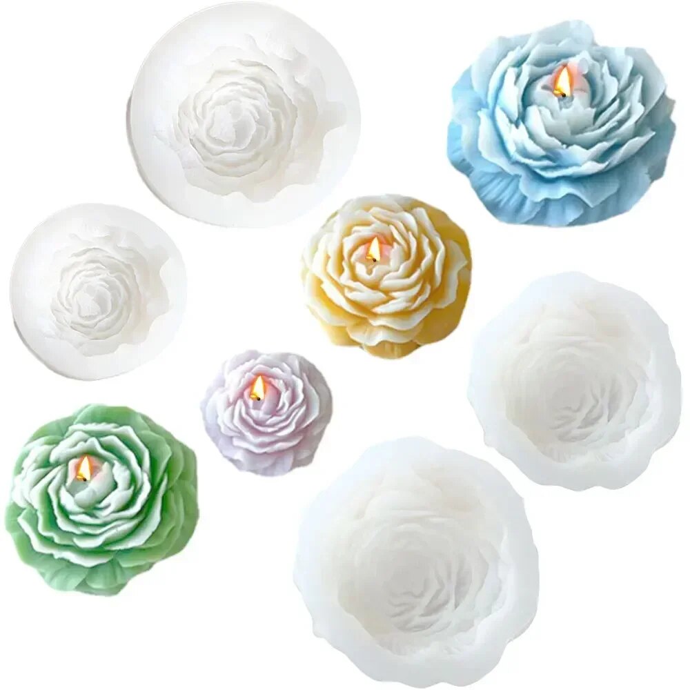 3D Peony Candle Silicone Mold  - Soap Making For Beginners review and price
