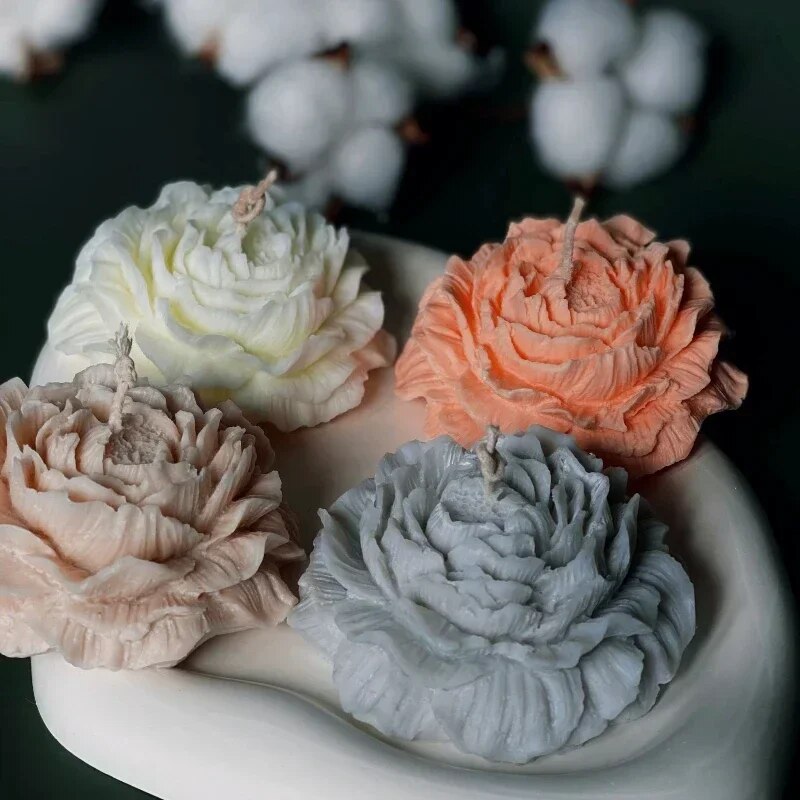 3D Peony Candle Silicone Mold  - Soap Making For Beginners review and price