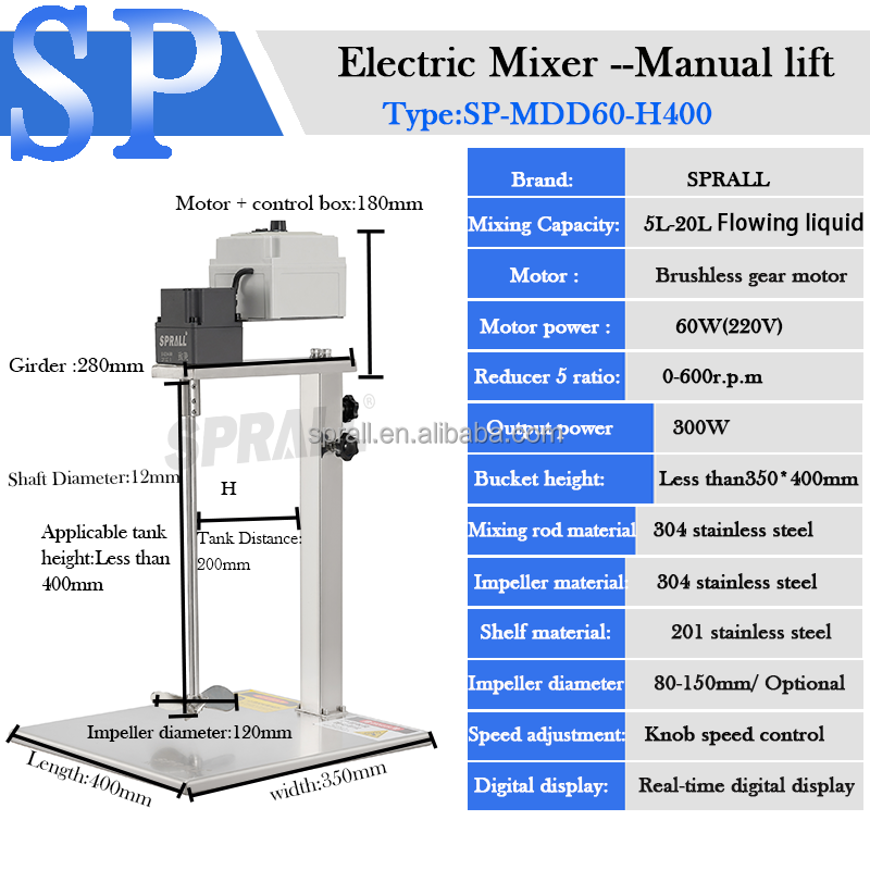SPRALL SP-MDD60-H400 Electric  - Making Soap And Detergent review and price